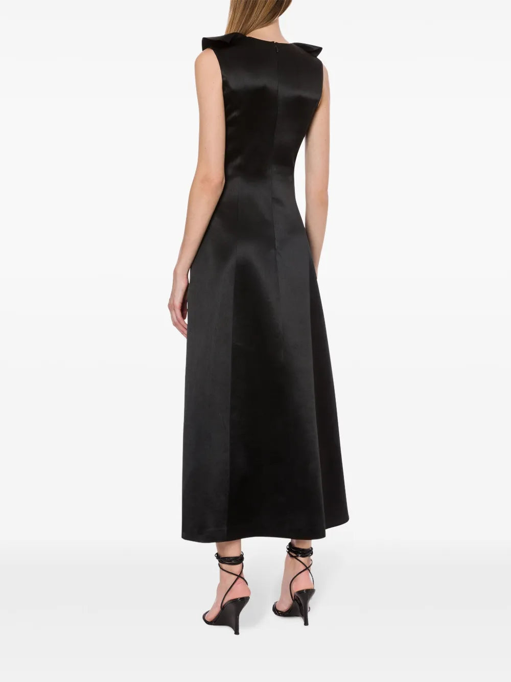 satin midi dress