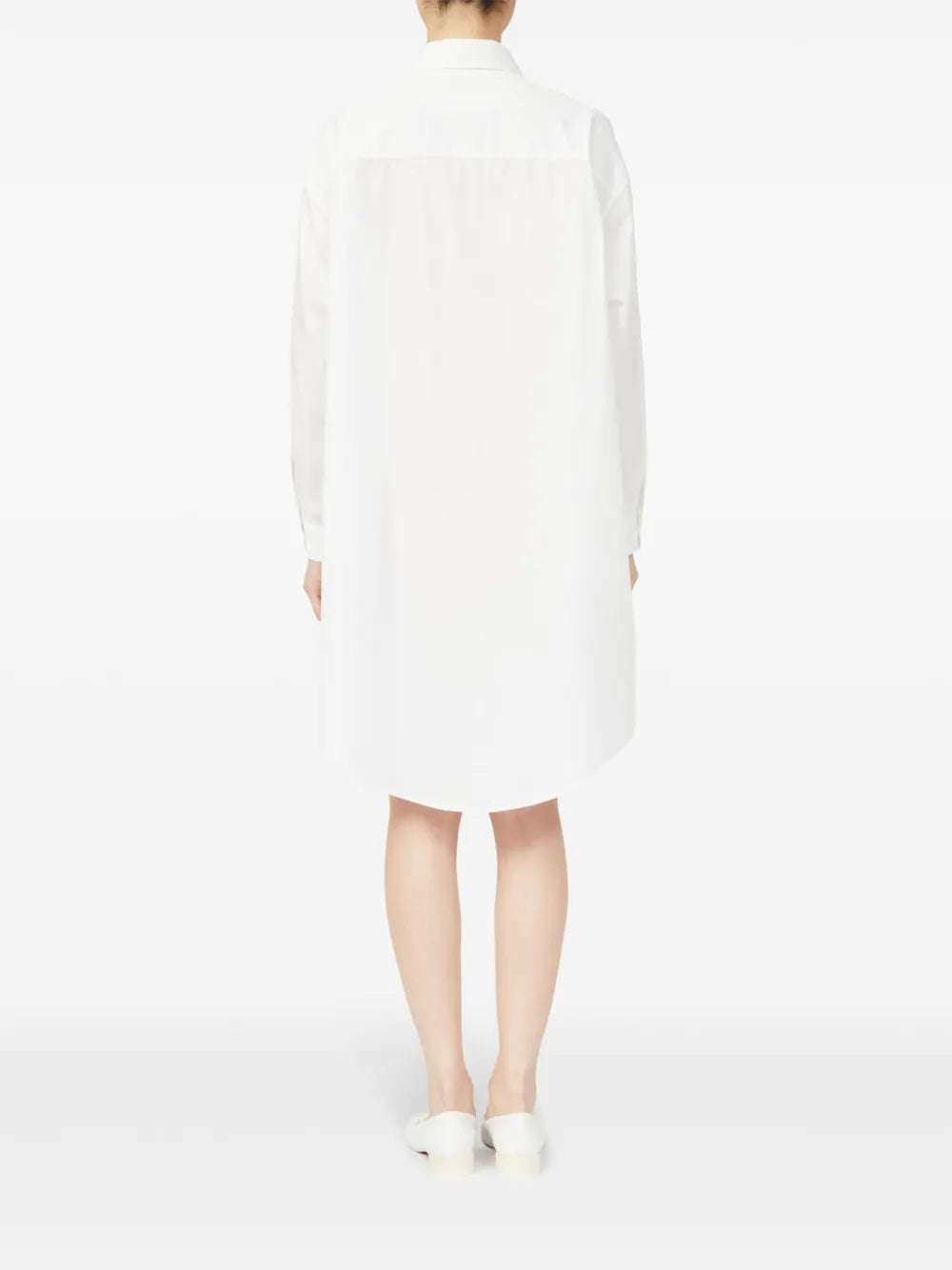 signature numbers motif shirt dress