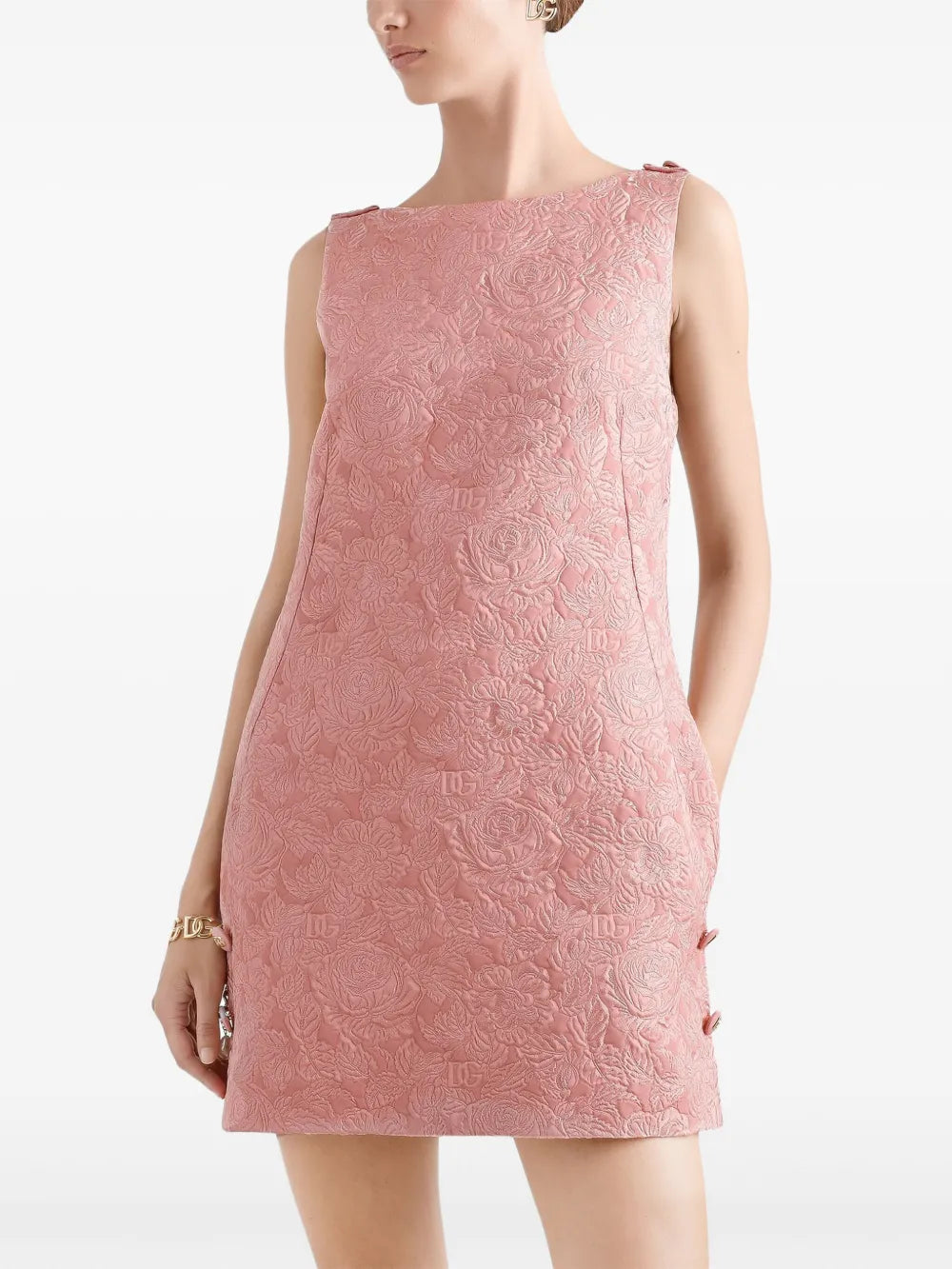 DNA brocade mini dress