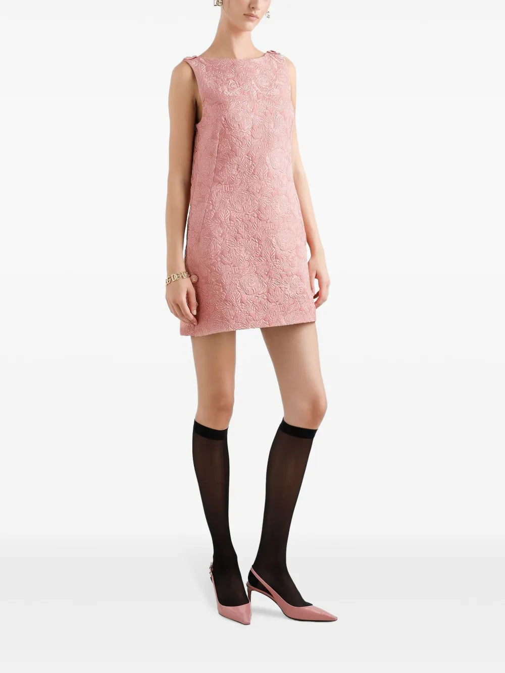 DNA brocade mini dress