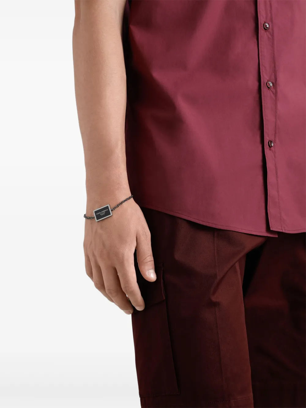 logo-plaque bracelet