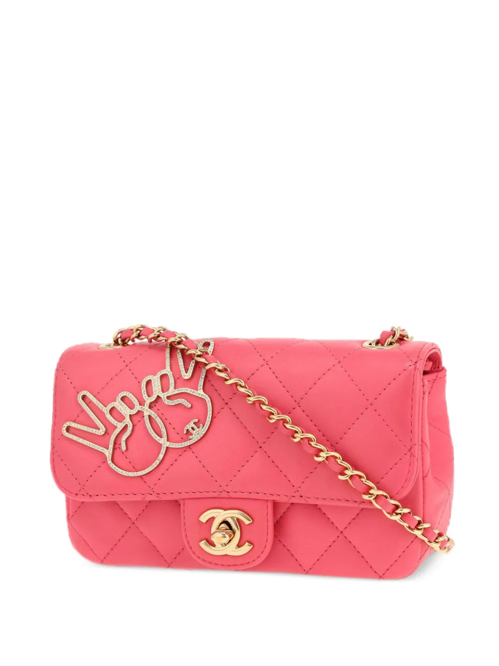 2017 mini V For Victory Flap shoulder bag