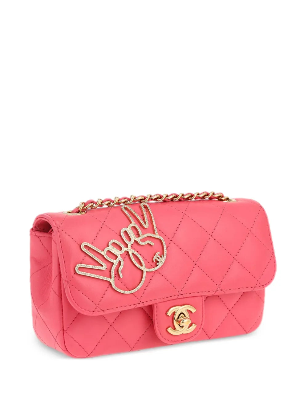 2017 mini V For Victory Flap shoulder bag