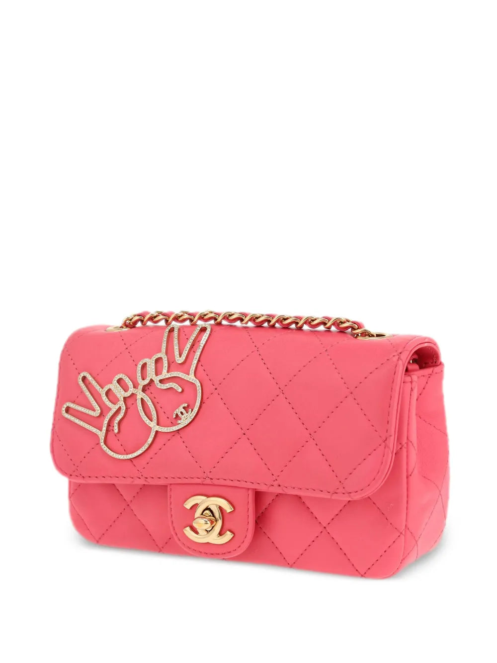 2017 mini V For Victory Flap shoulder bag