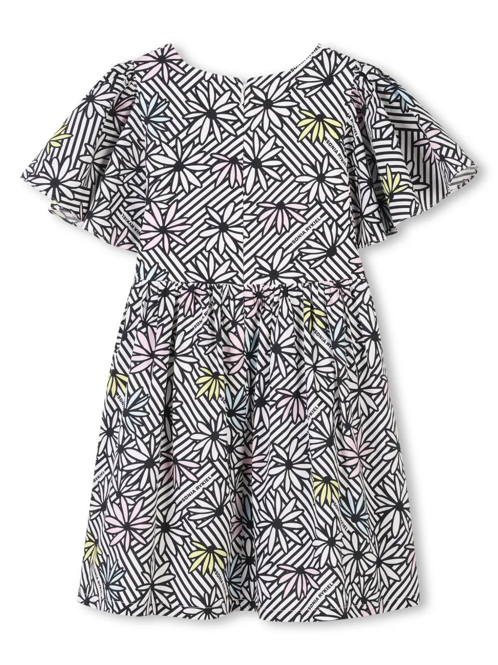Graphic-print mini dress