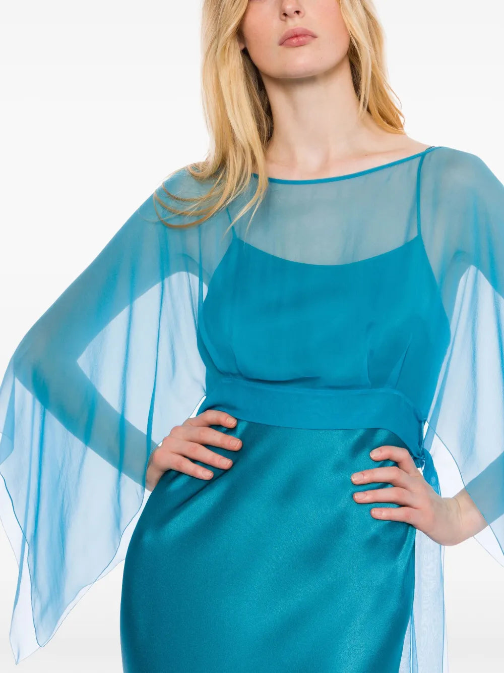 satin maxi dress