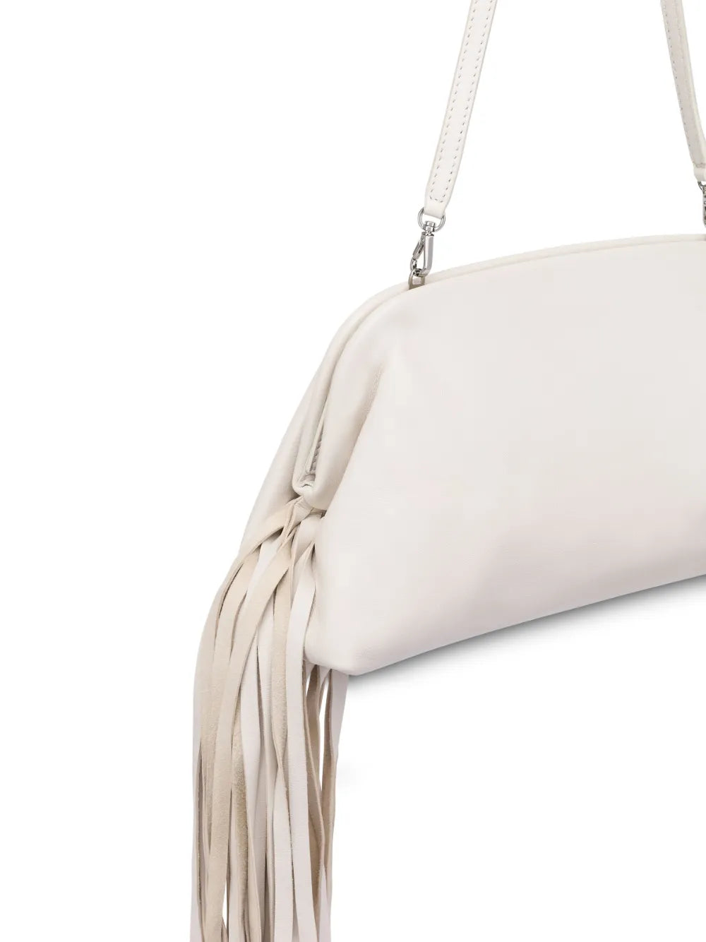 fringed clutch bag