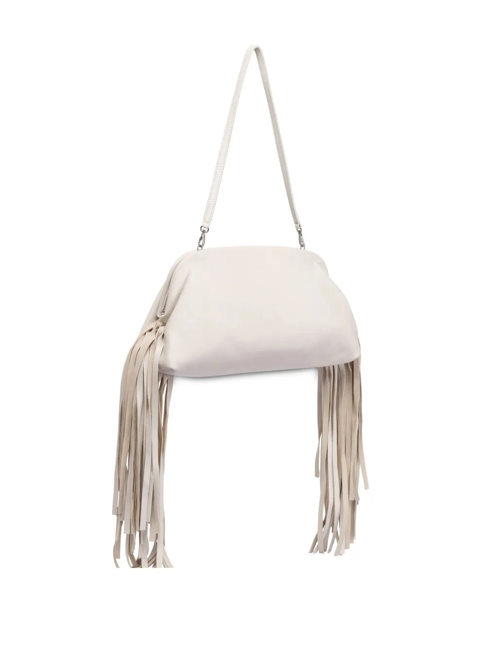 fringed clutch bag