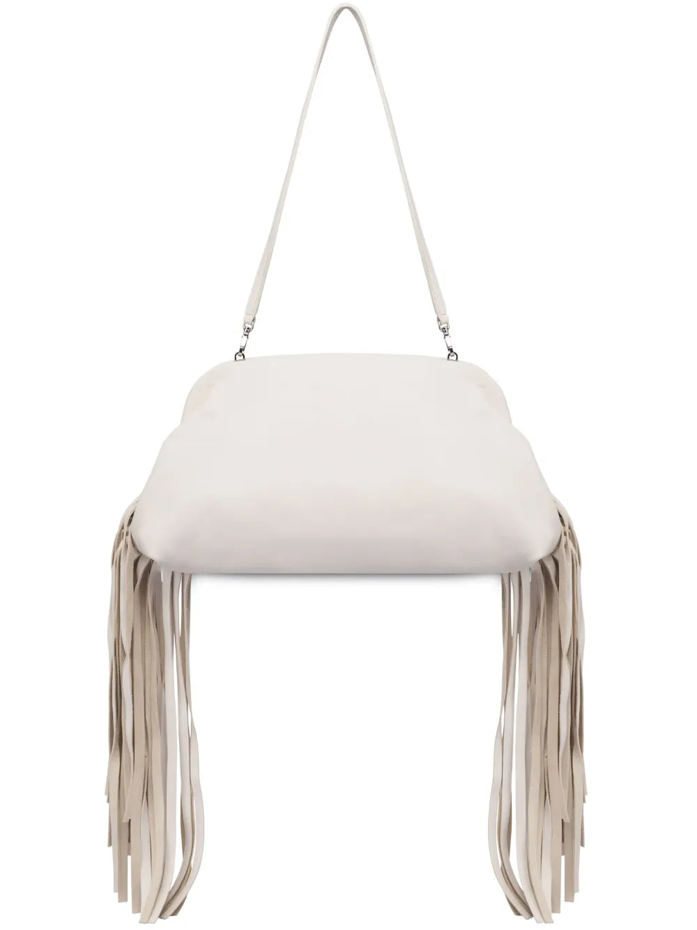 fringed clutch bag