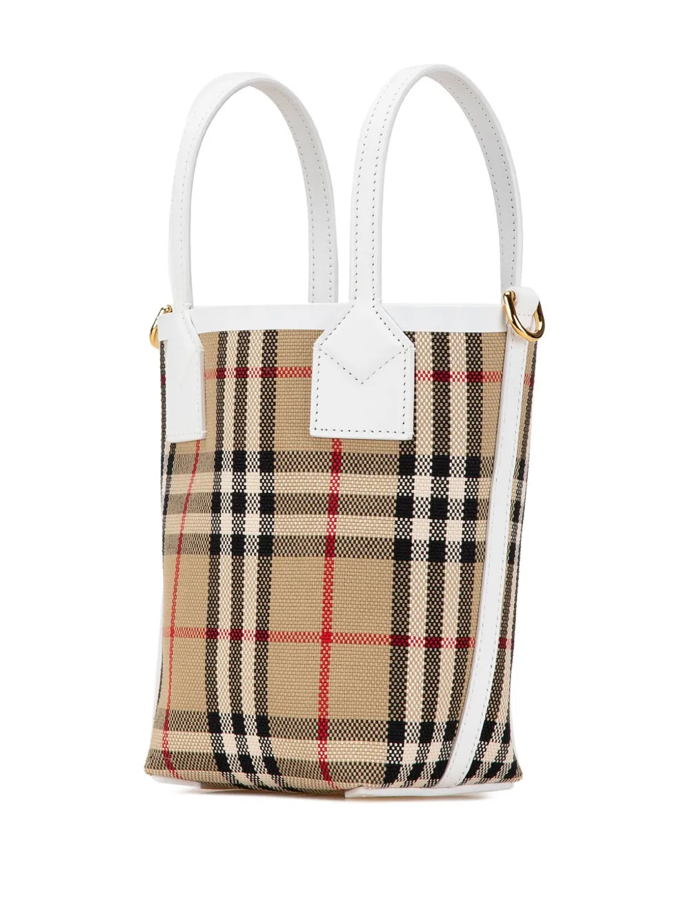 2017-2024 Mini House Check Canvas London Tote satchel