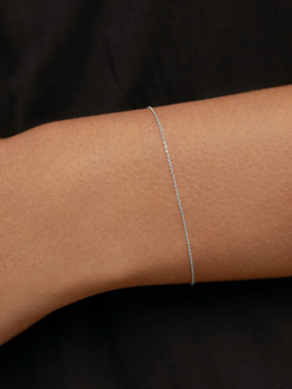 14K white gold Super Fine bracelet