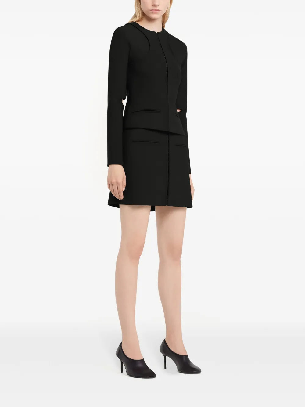 Heritage Clipped mini skirt 