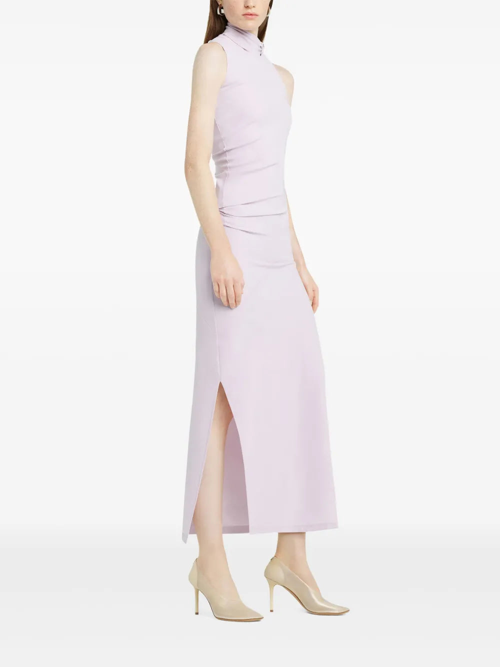 draped maxi dress