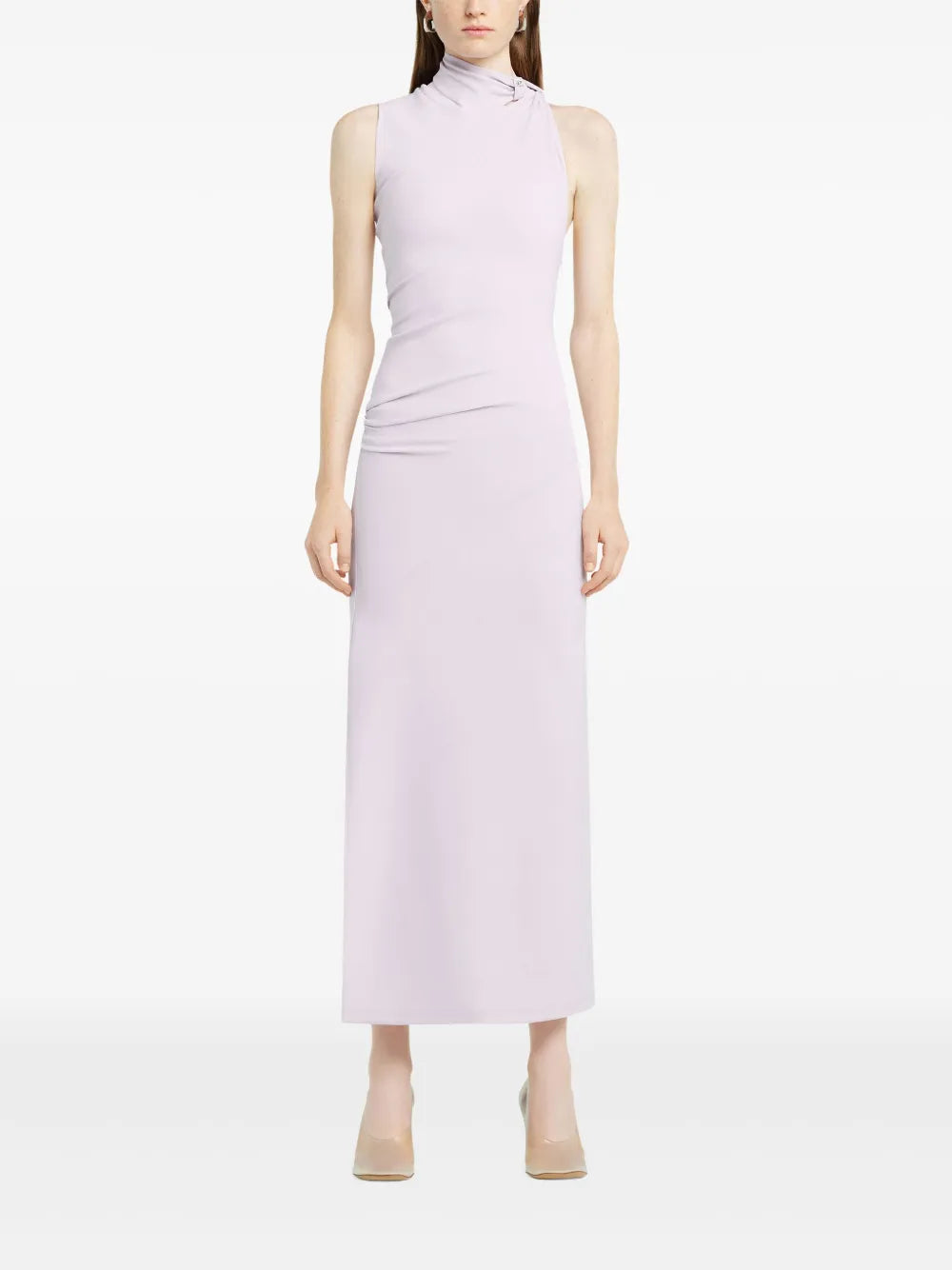 draped maxi dress