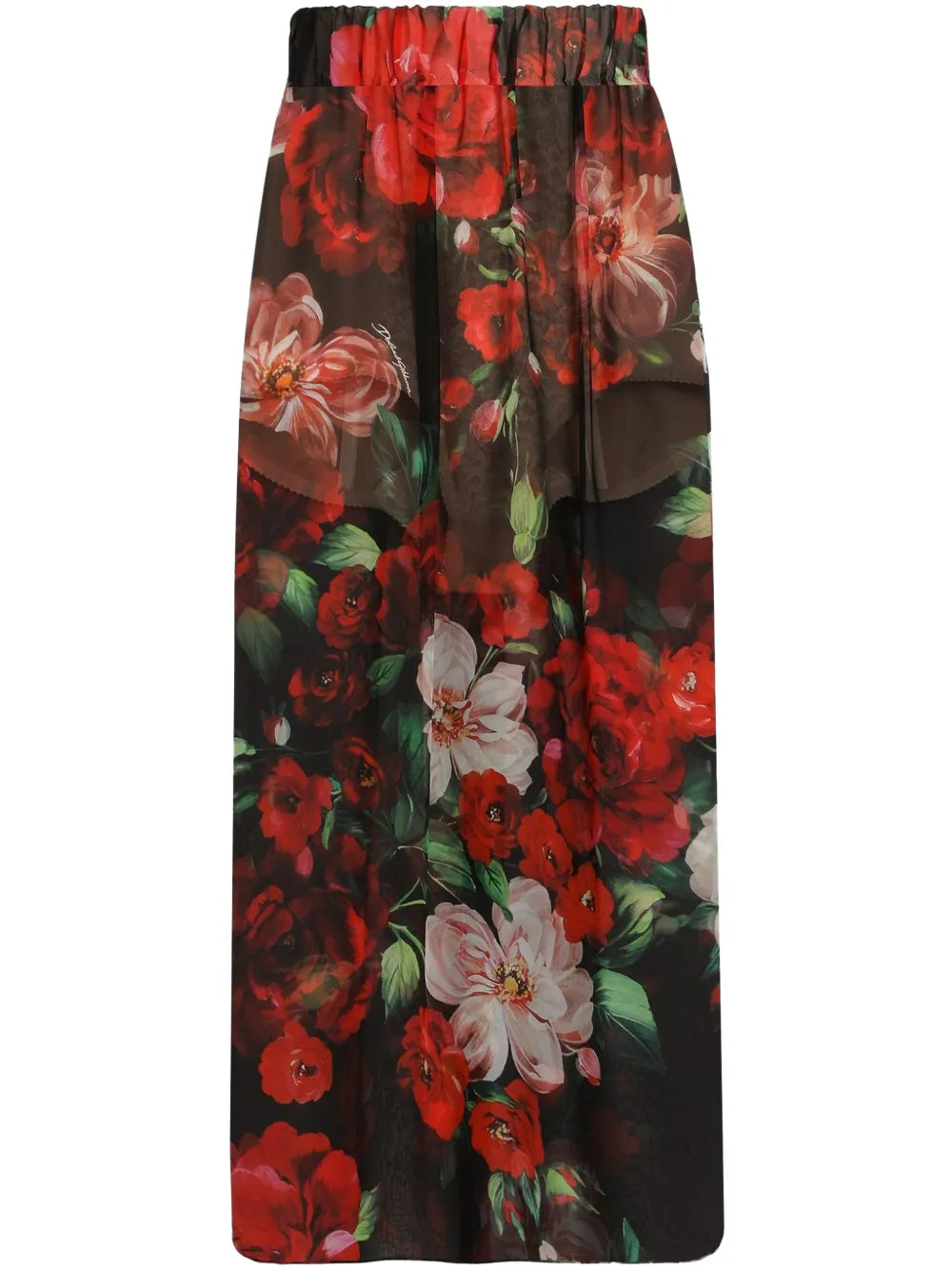 Floral Print Midi Skirt