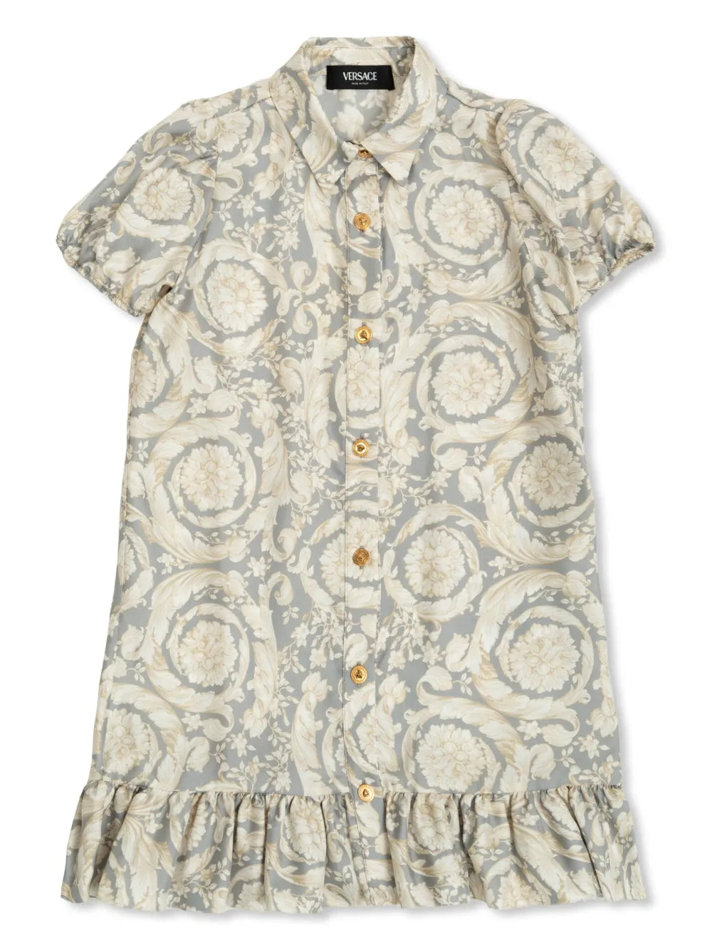 Barocco-print short dress 