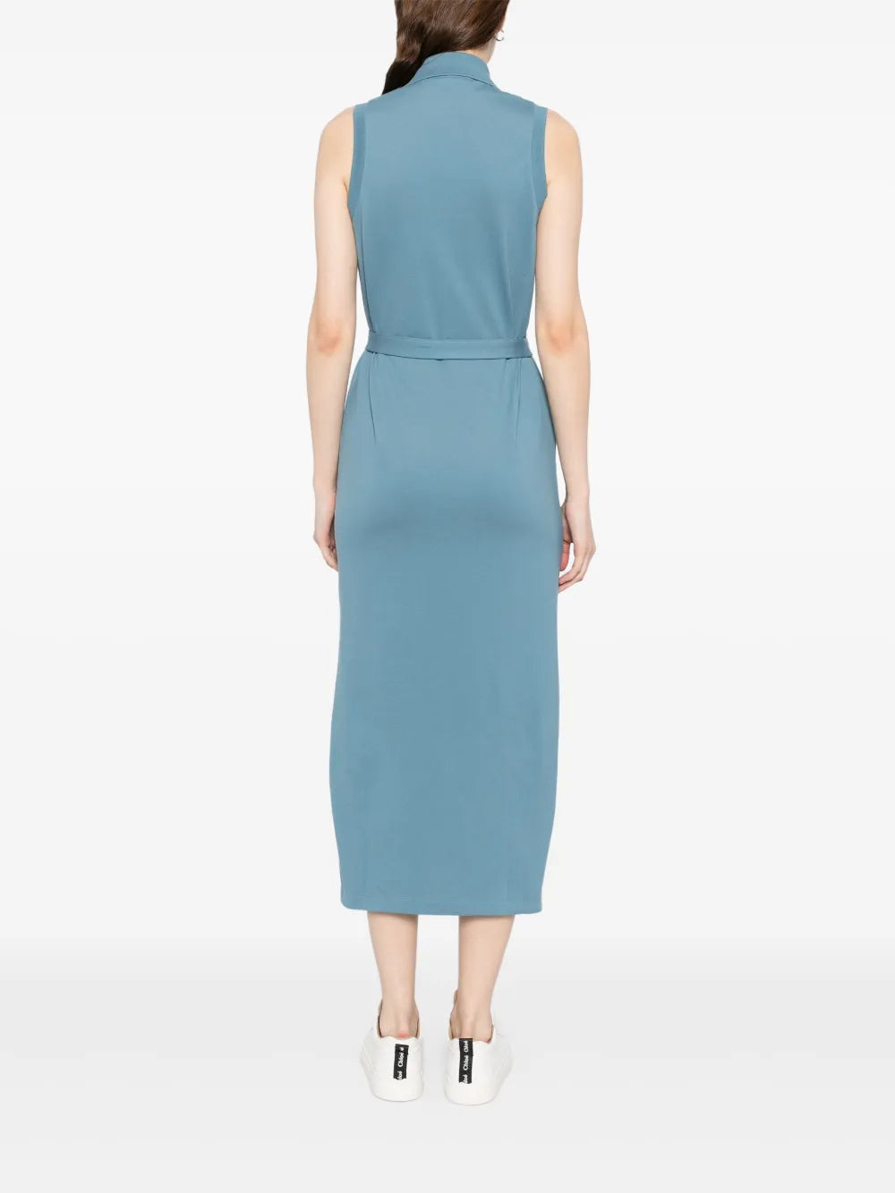 Long Stretch Mini Piqué Polo dress