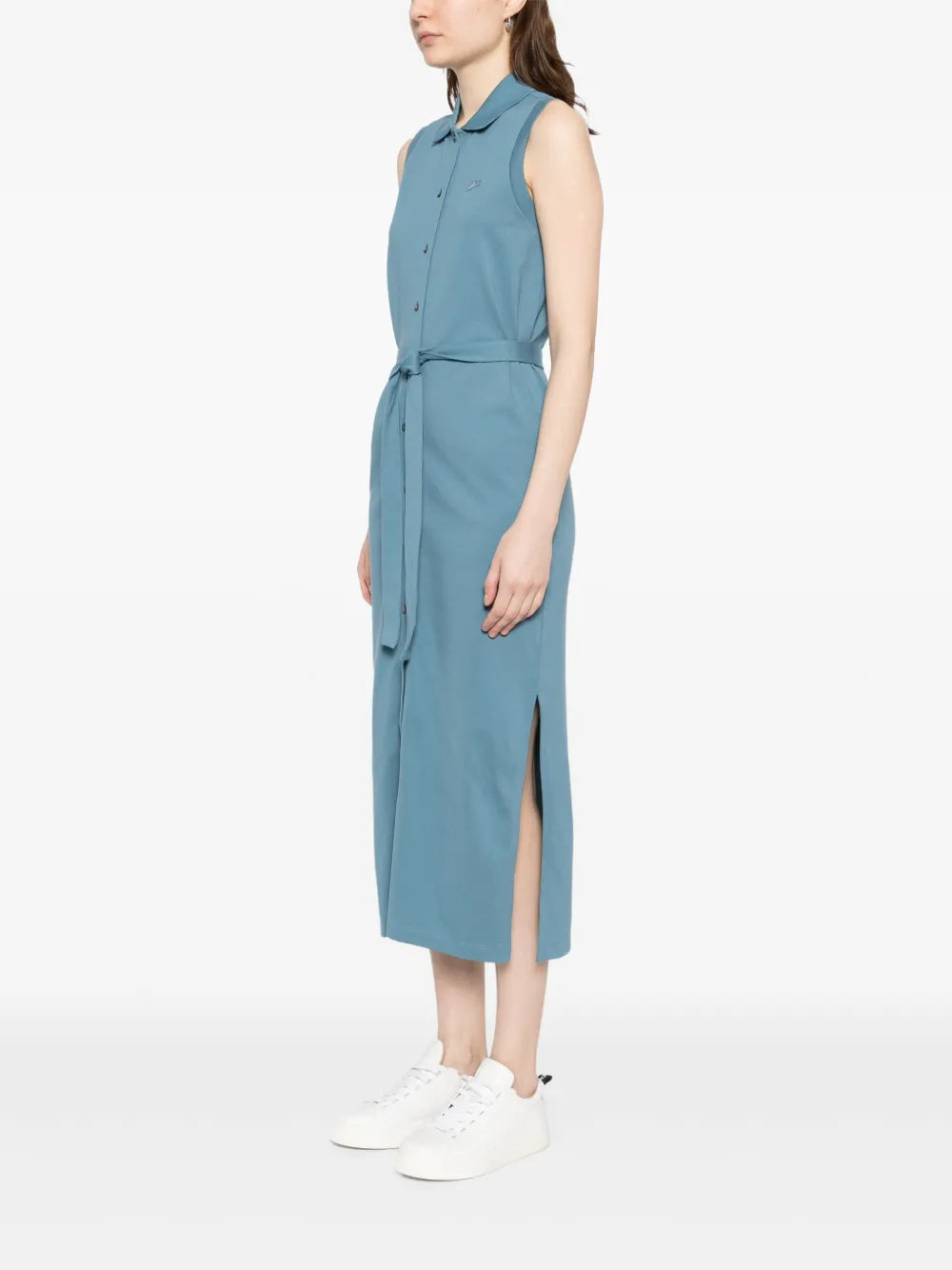 Long Stretch Mini Piqué Polo dress