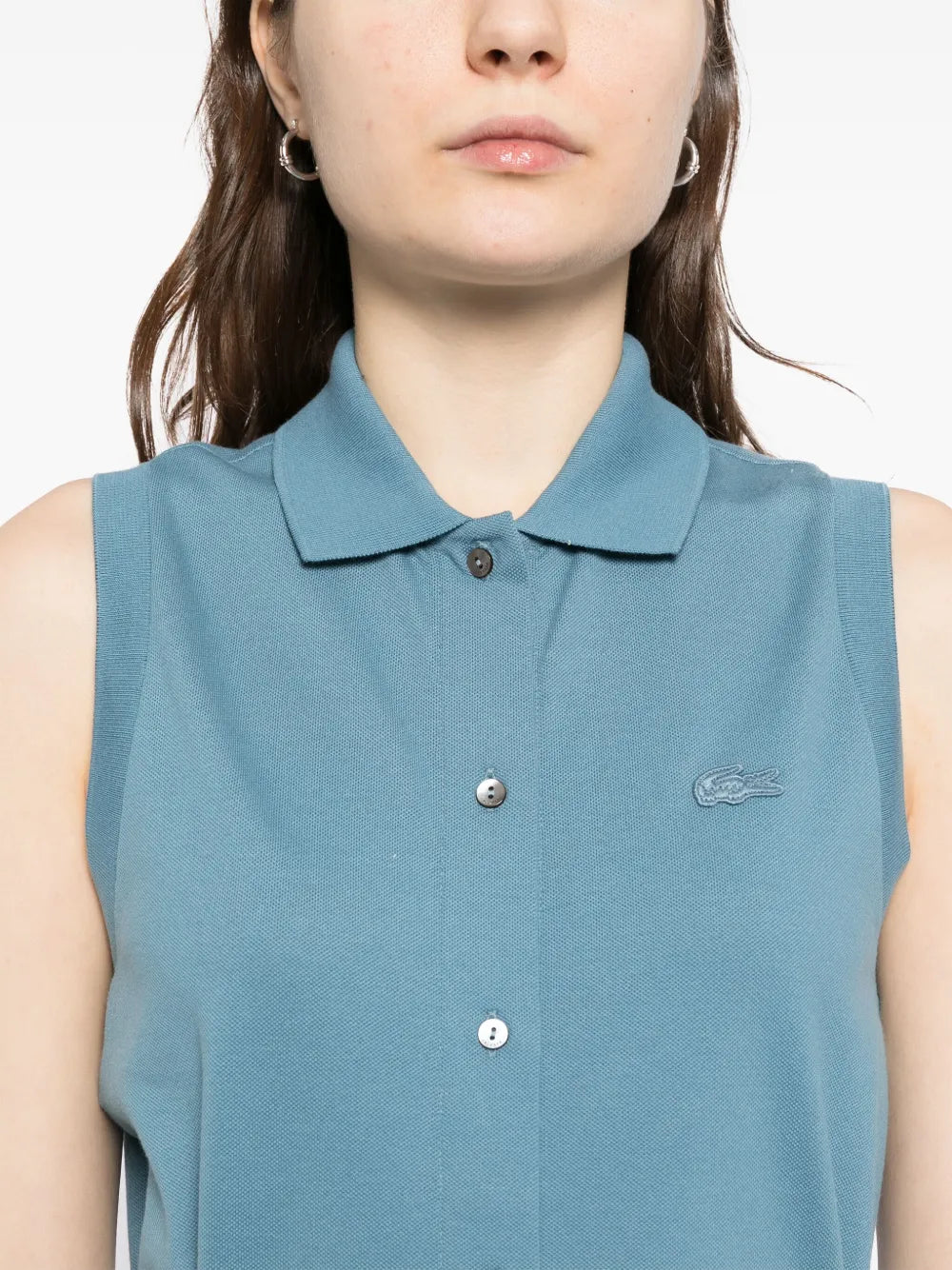 Long Stretch Mini Piqué Polo dress