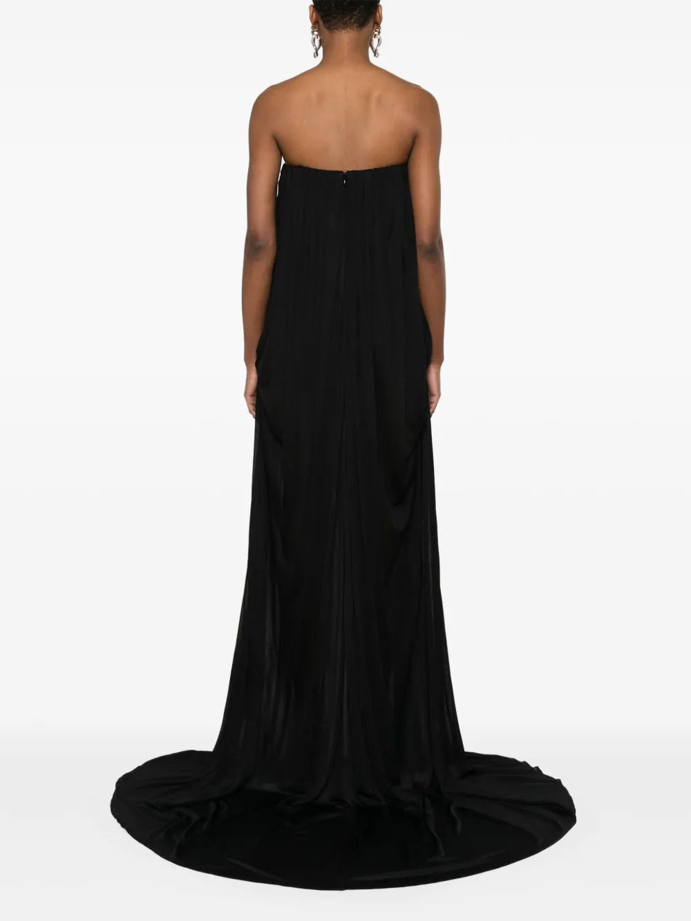 drape-detail maxi dress