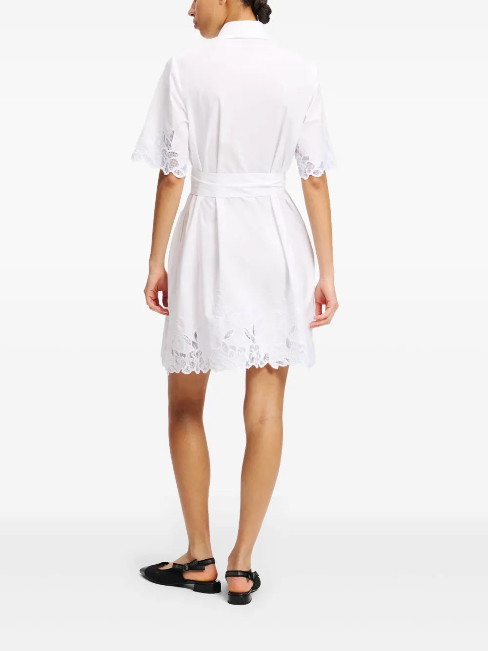 cut-out embroidered dress