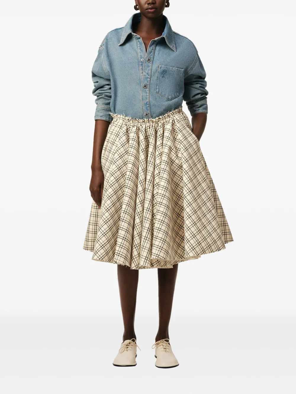 checkered skirt