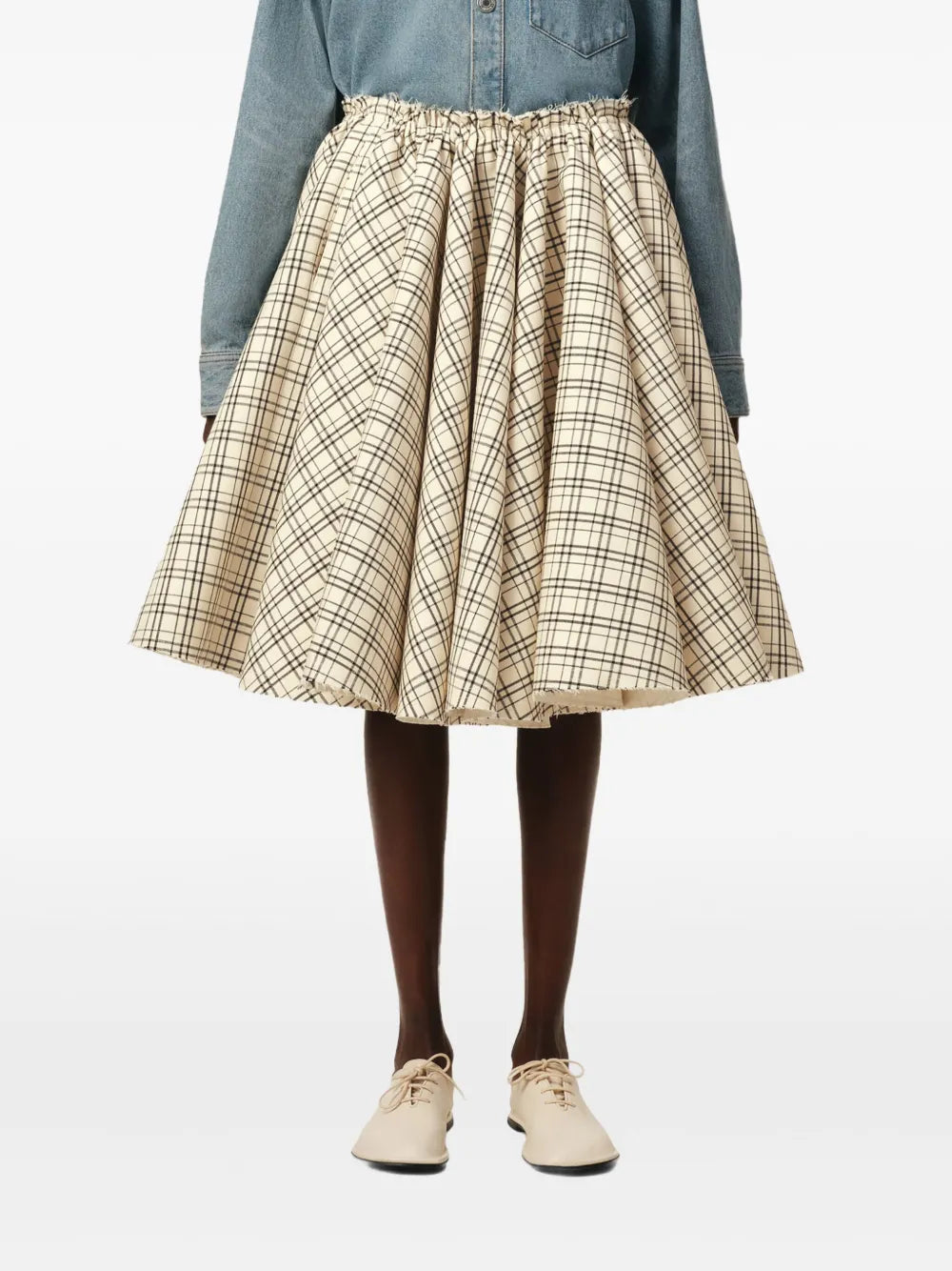 checkered skirt