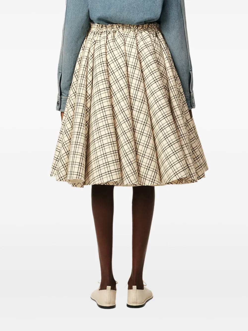 checkered skirt
