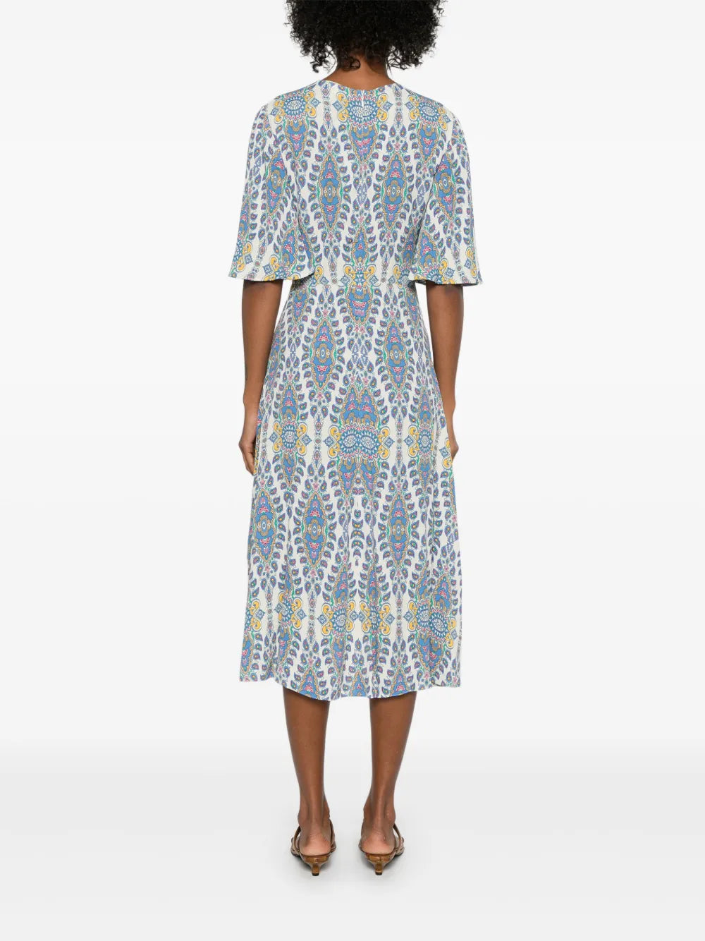 printed midi dress