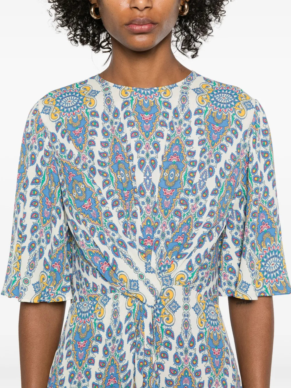 printed midi dress