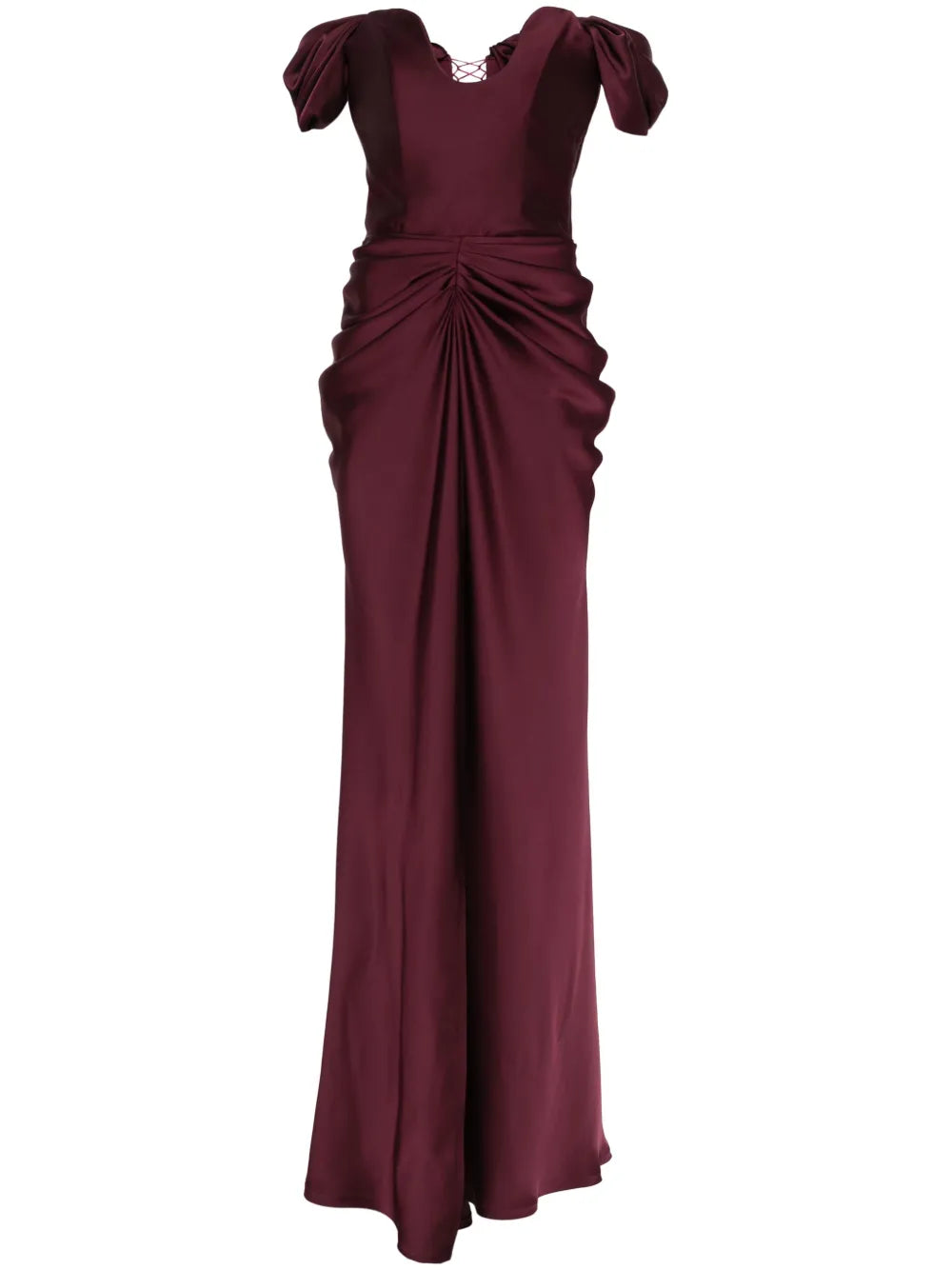 drape-detail maxi dress