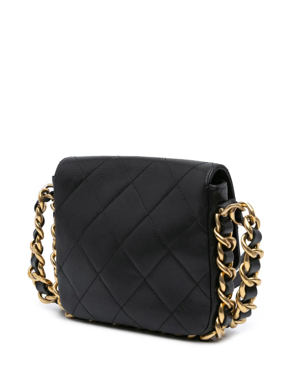 2022-2024 Small Quilted Calfskin Framing Chain Flap crossbody bag