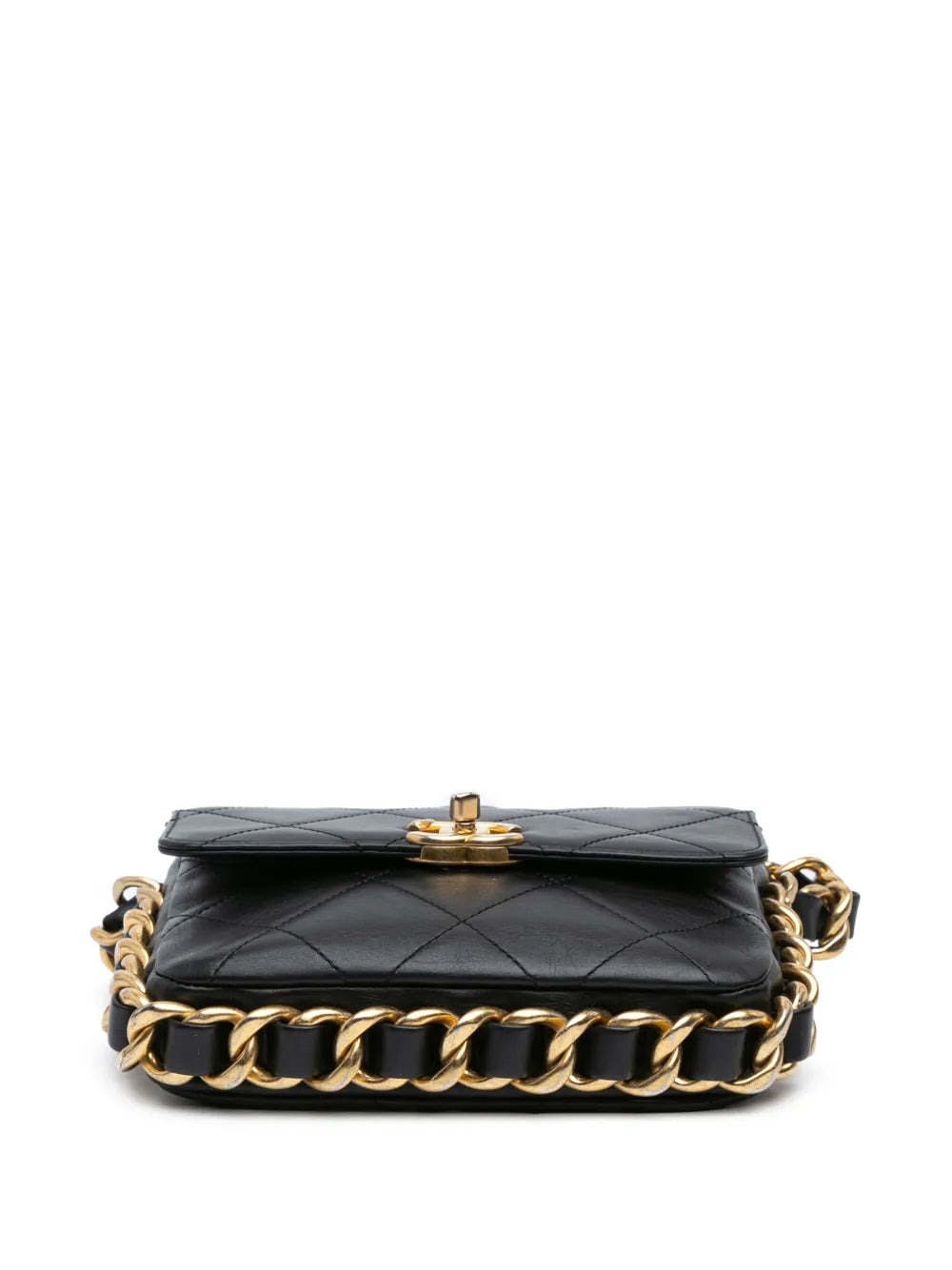 2022-2024 Small Quilted Calfskin Framing Chain Flap crossbody bag