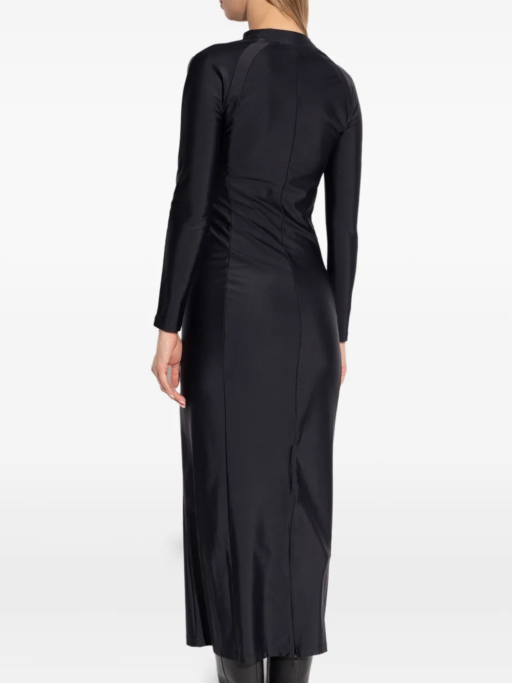 logo-print midi dress