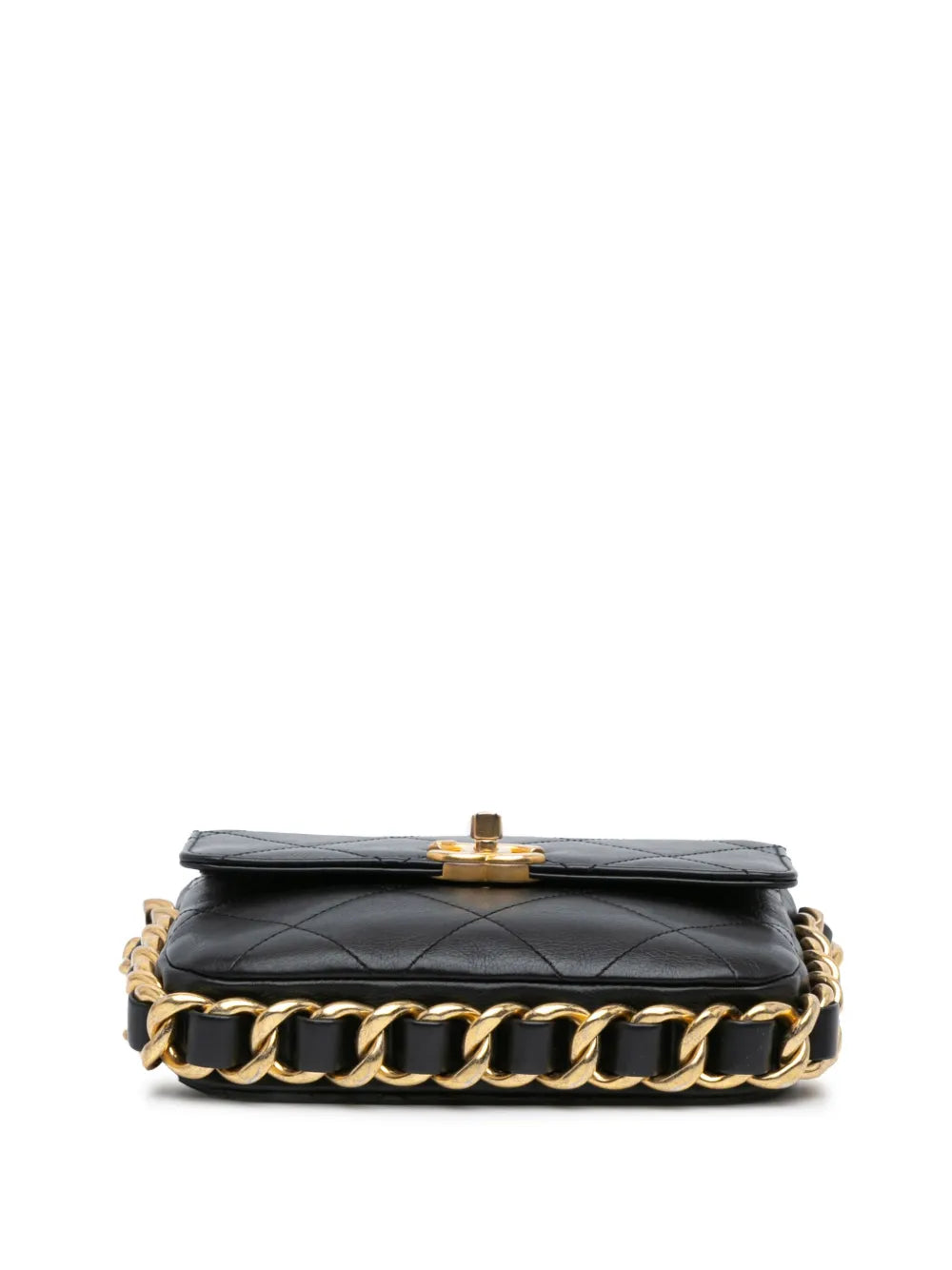 2021-2024 Small Quilted Calfskin Framing Chain Flap crossbody bag