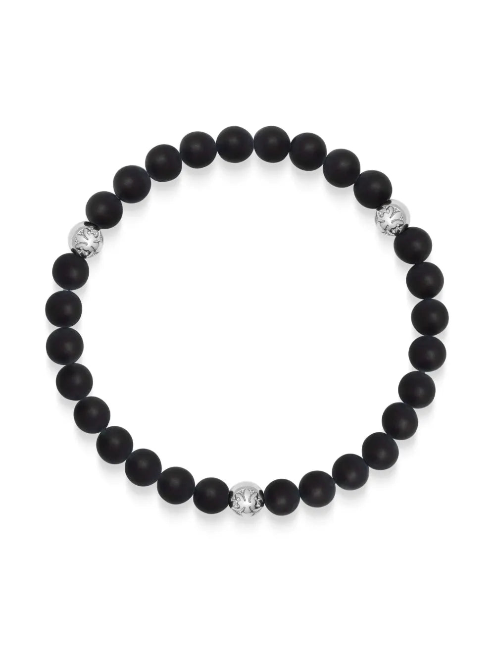 6mm onyx beaded bracelet 