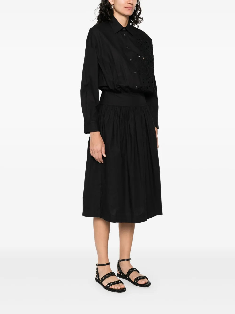 cotton midi dress