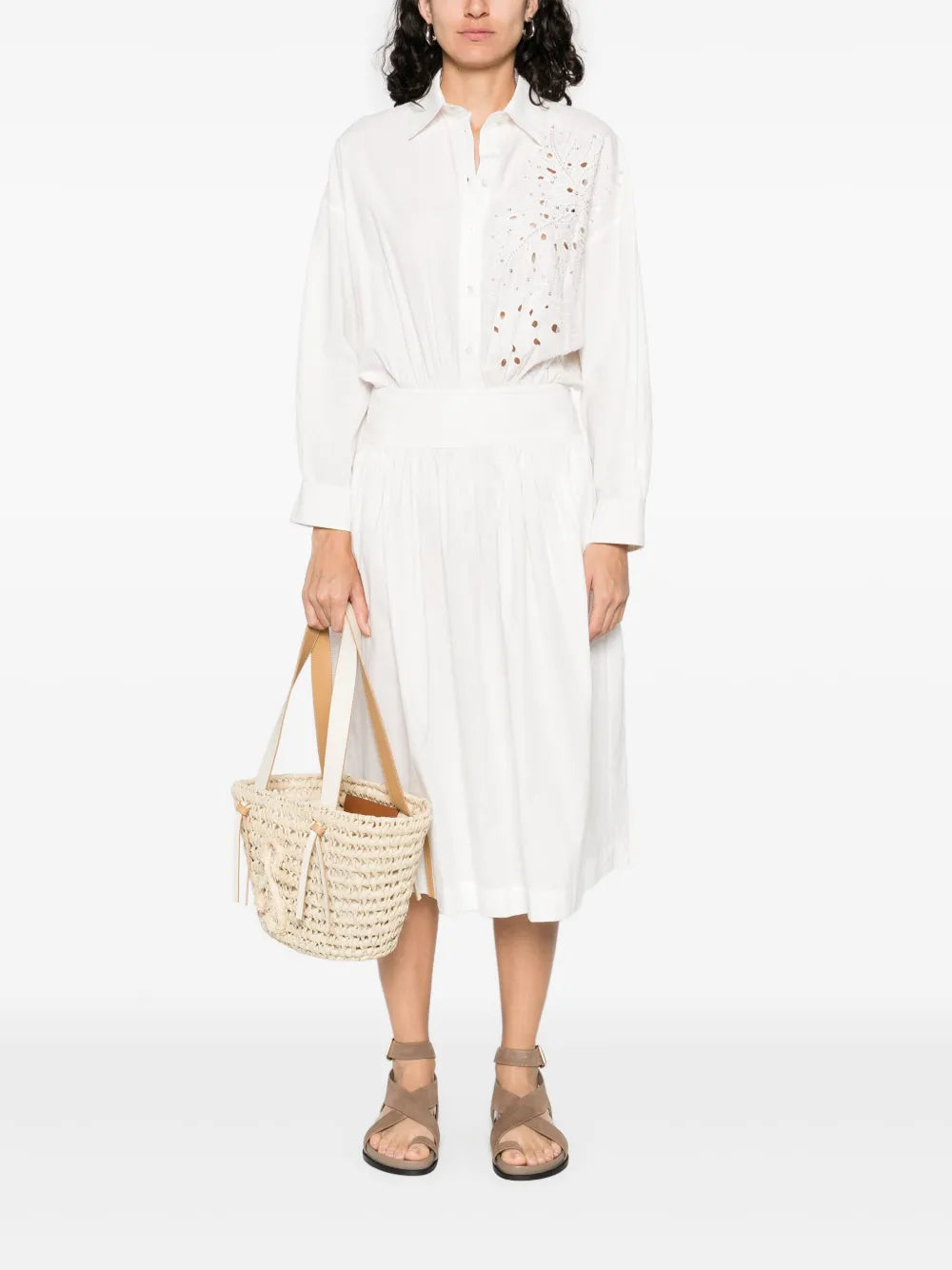 cotton midi dress