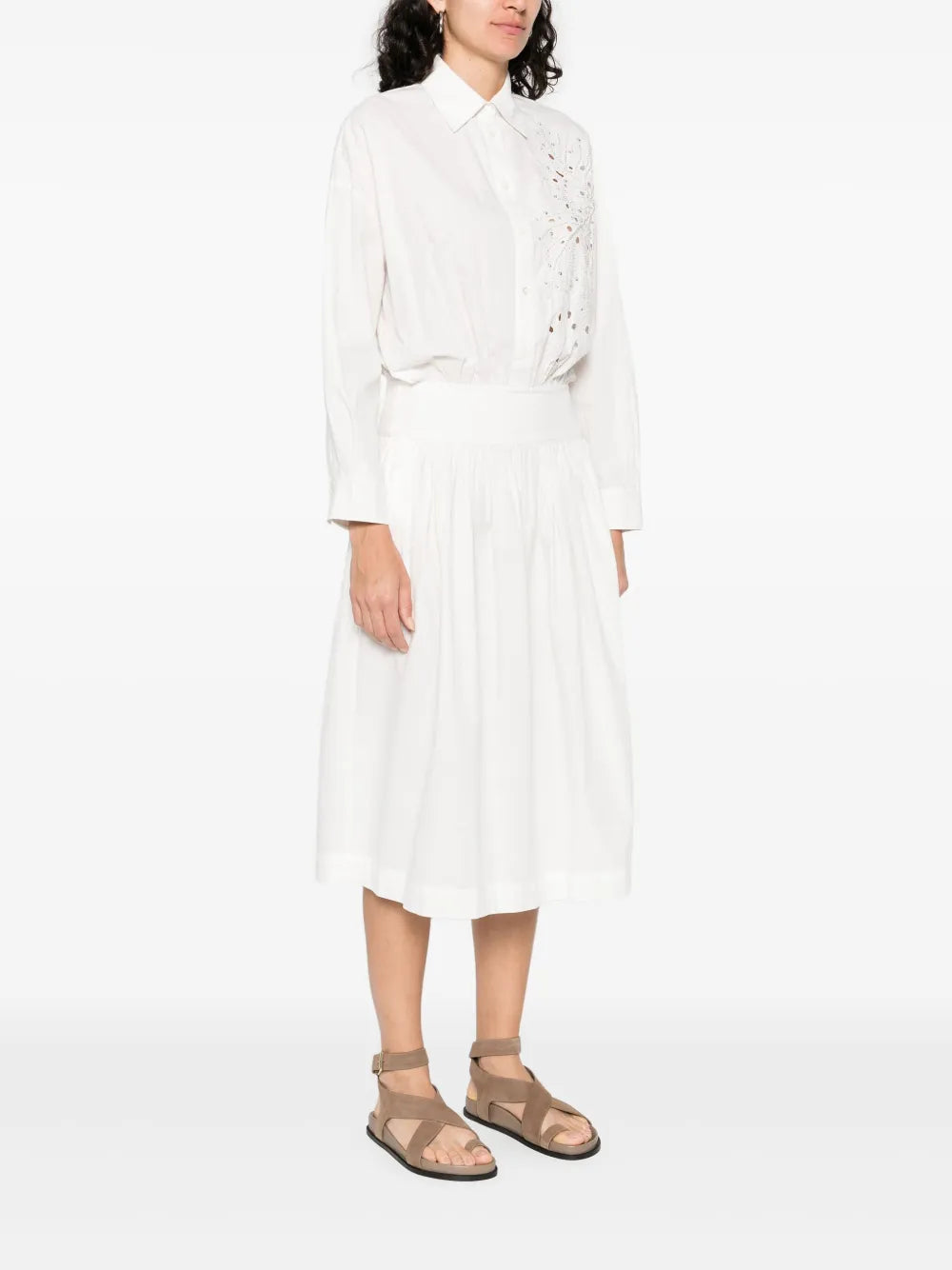 cotton midi dress