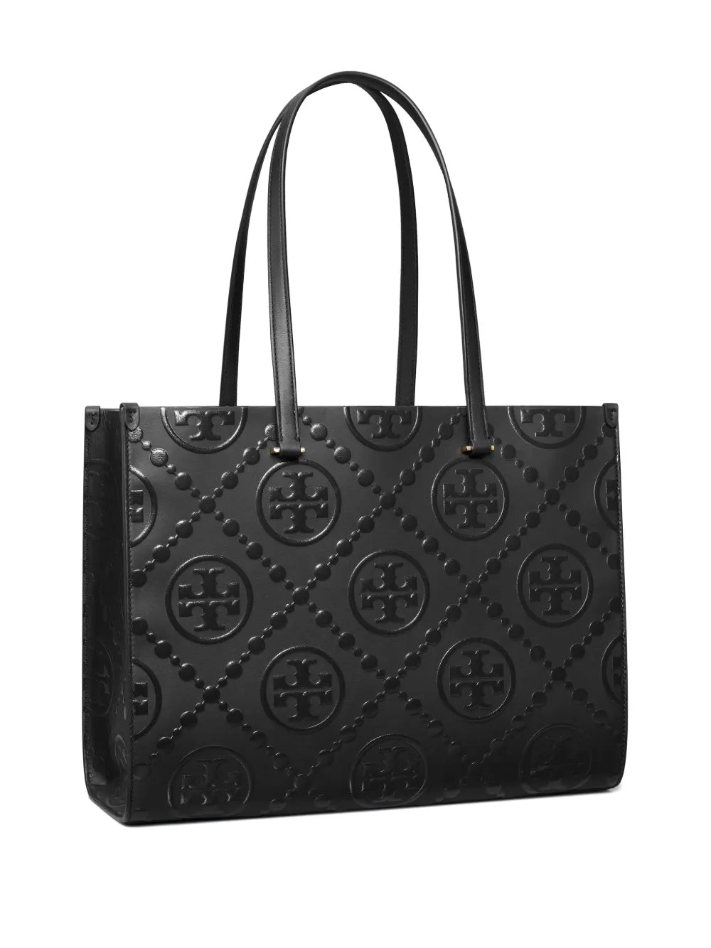 monogram-pattern tote bag