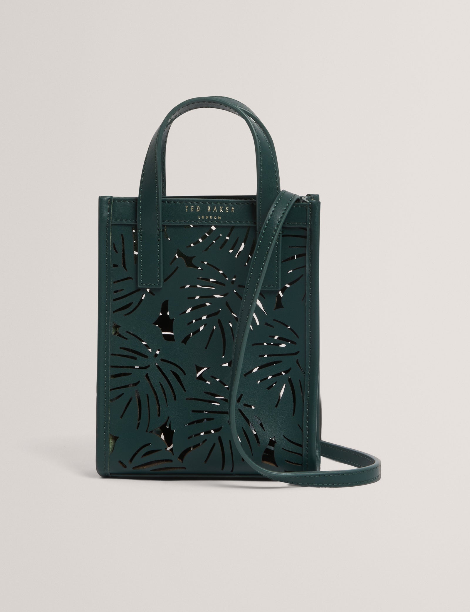 Ted Baker Leeora Leaf Cut Out Mini Leather Tote Bag Women's