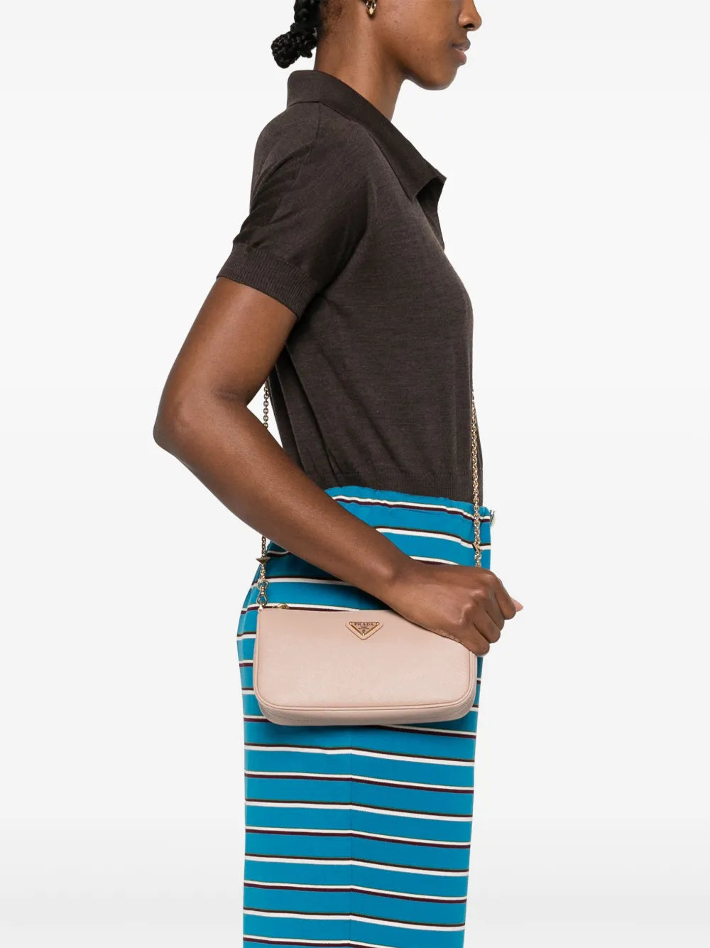 Saffiano-leather cross body bag