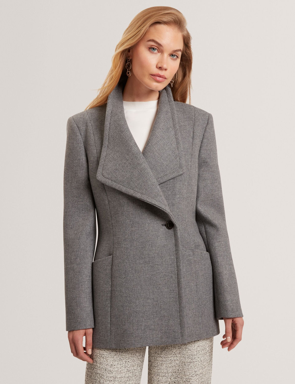 Ted Baker Evigna Wool Rich Hourglass Short Wrap Coat Women's