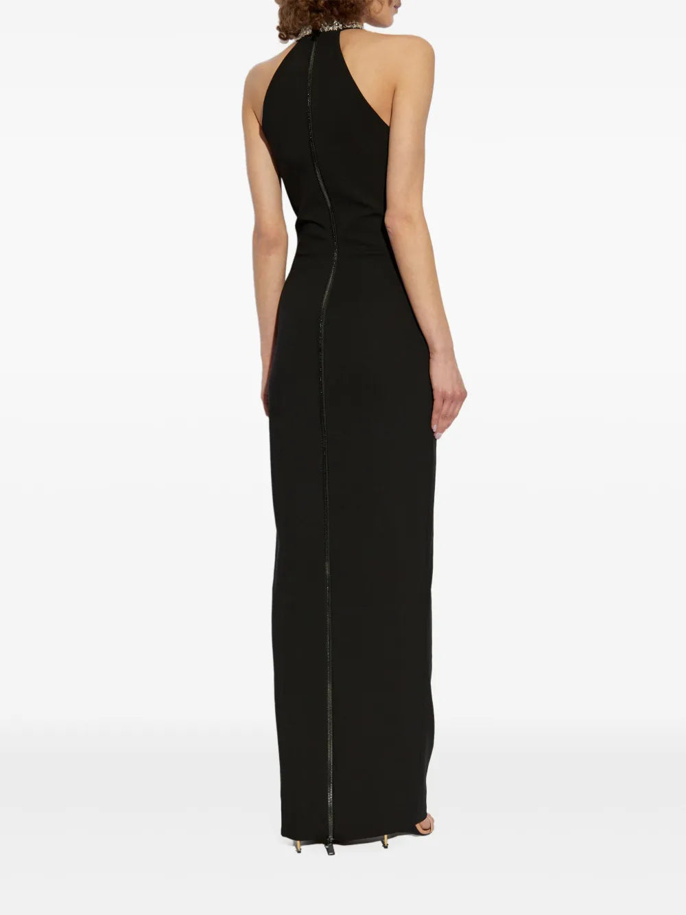 crystal-embellished maxi dress