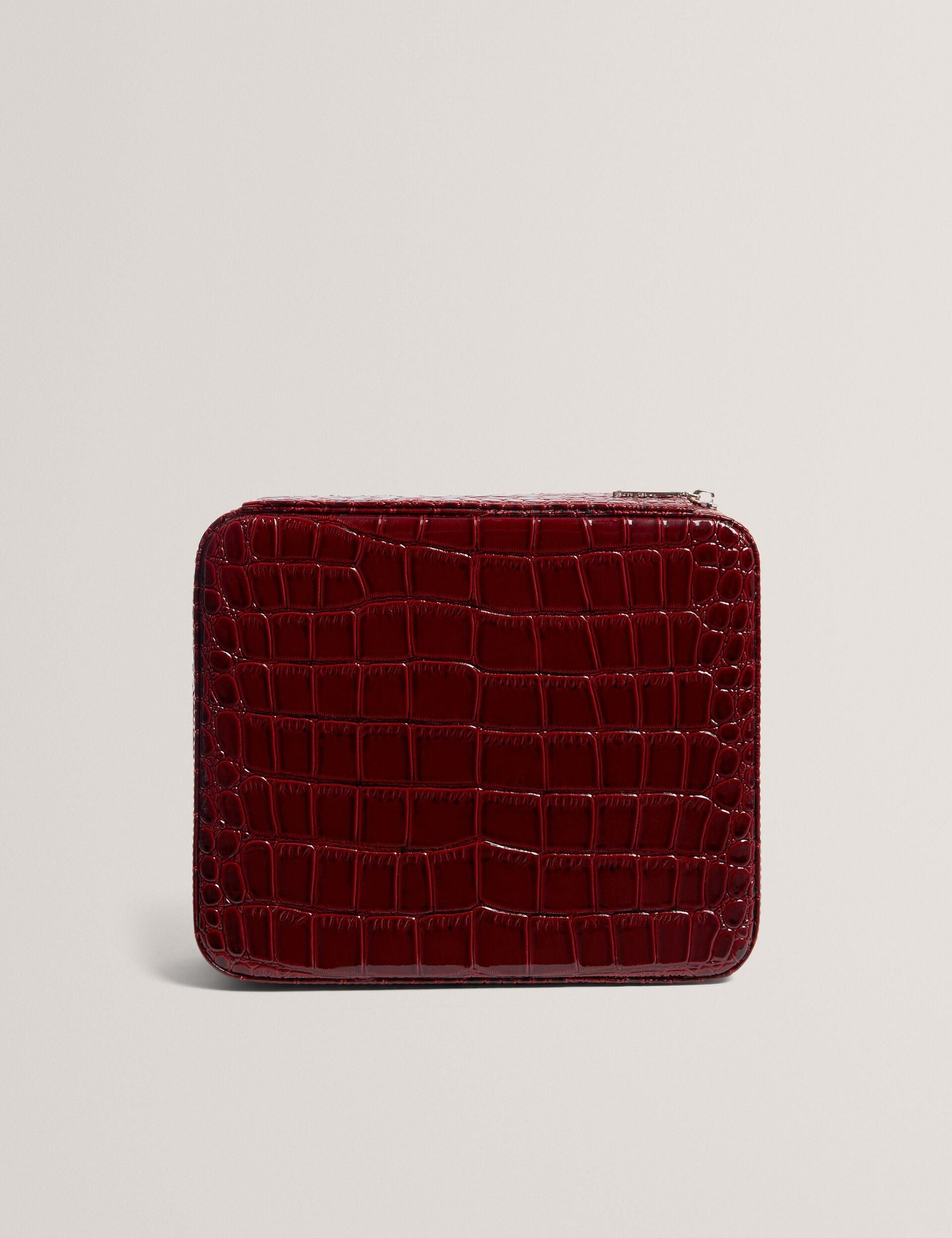 Ted Baker Kalliy Patent Croc Effect Large Jewellery Case Women's