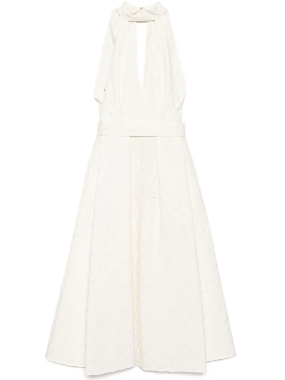 embroidered midi dress