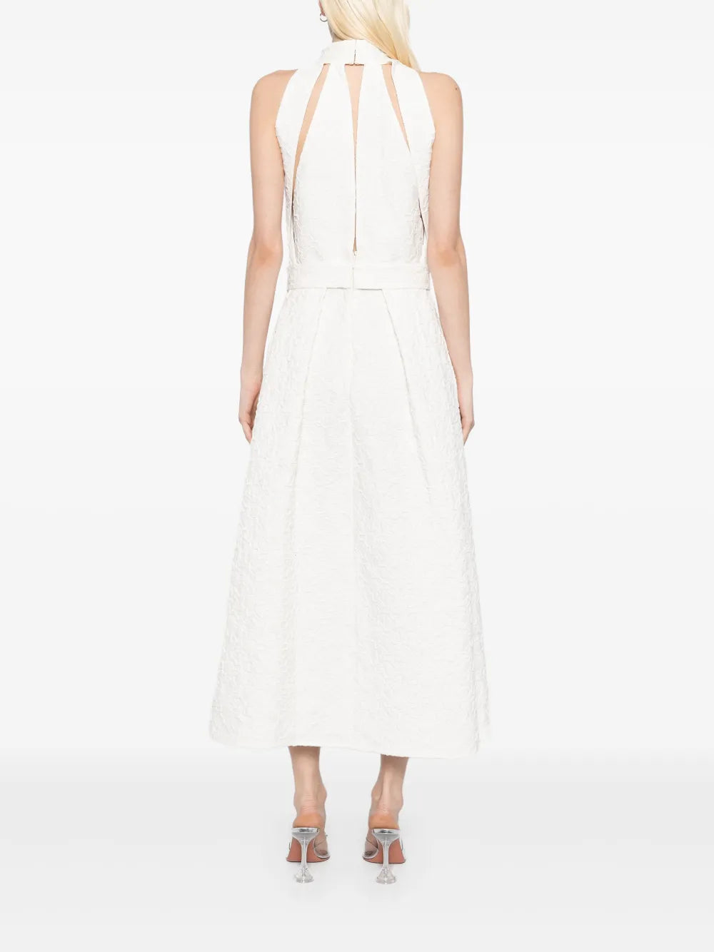 embroidered midi dress