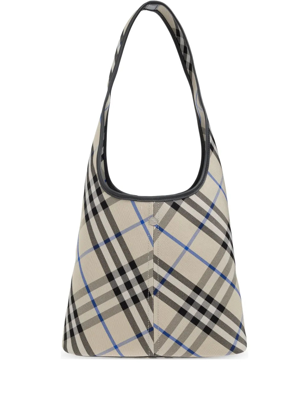 Check-pattern tote bag 