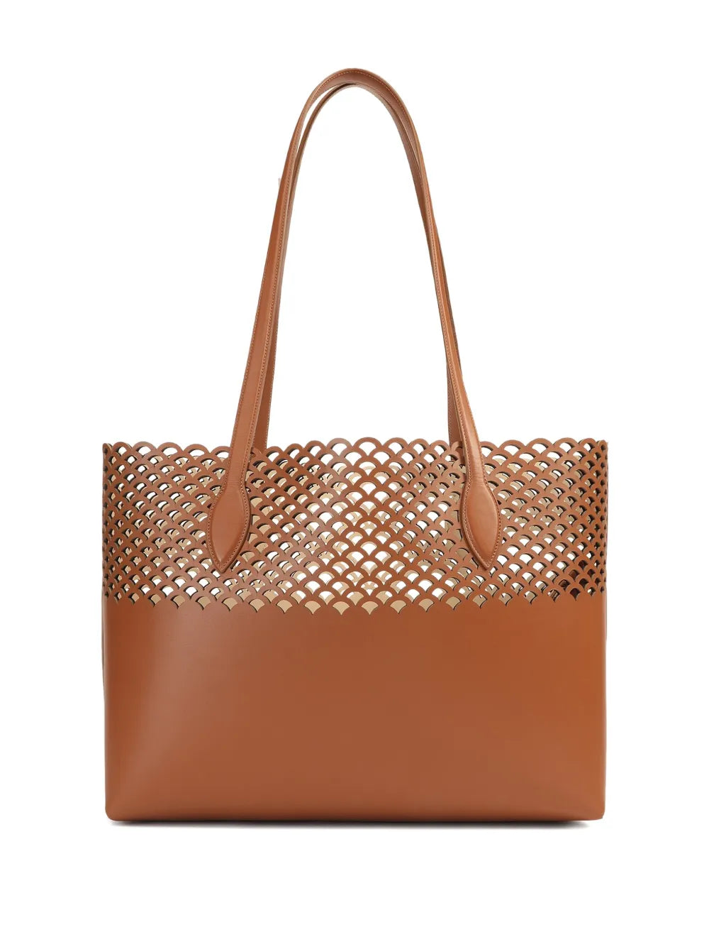 Mermaid scallop-detail cut-out tote bag