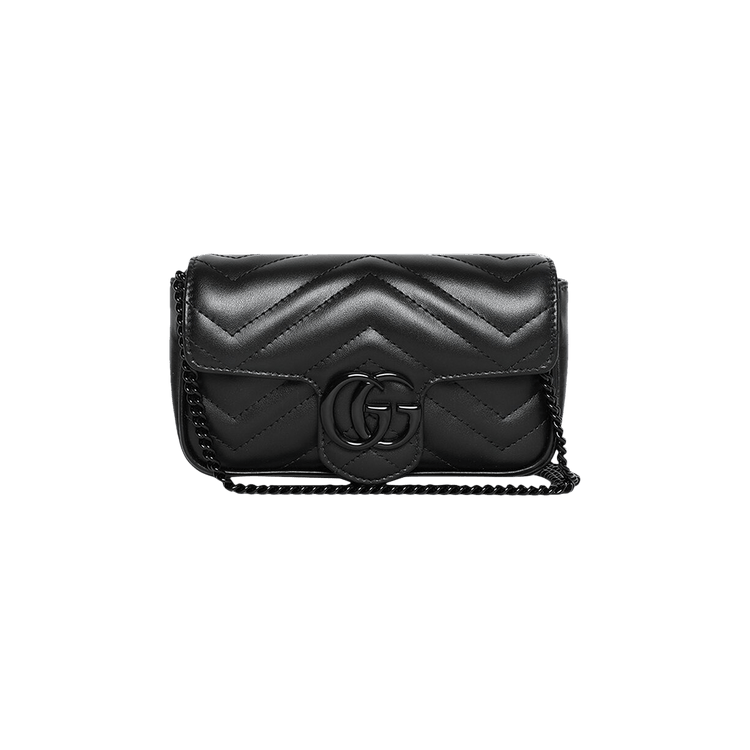 Gucci GG Marmont Matelasse Super Mini Bag Black